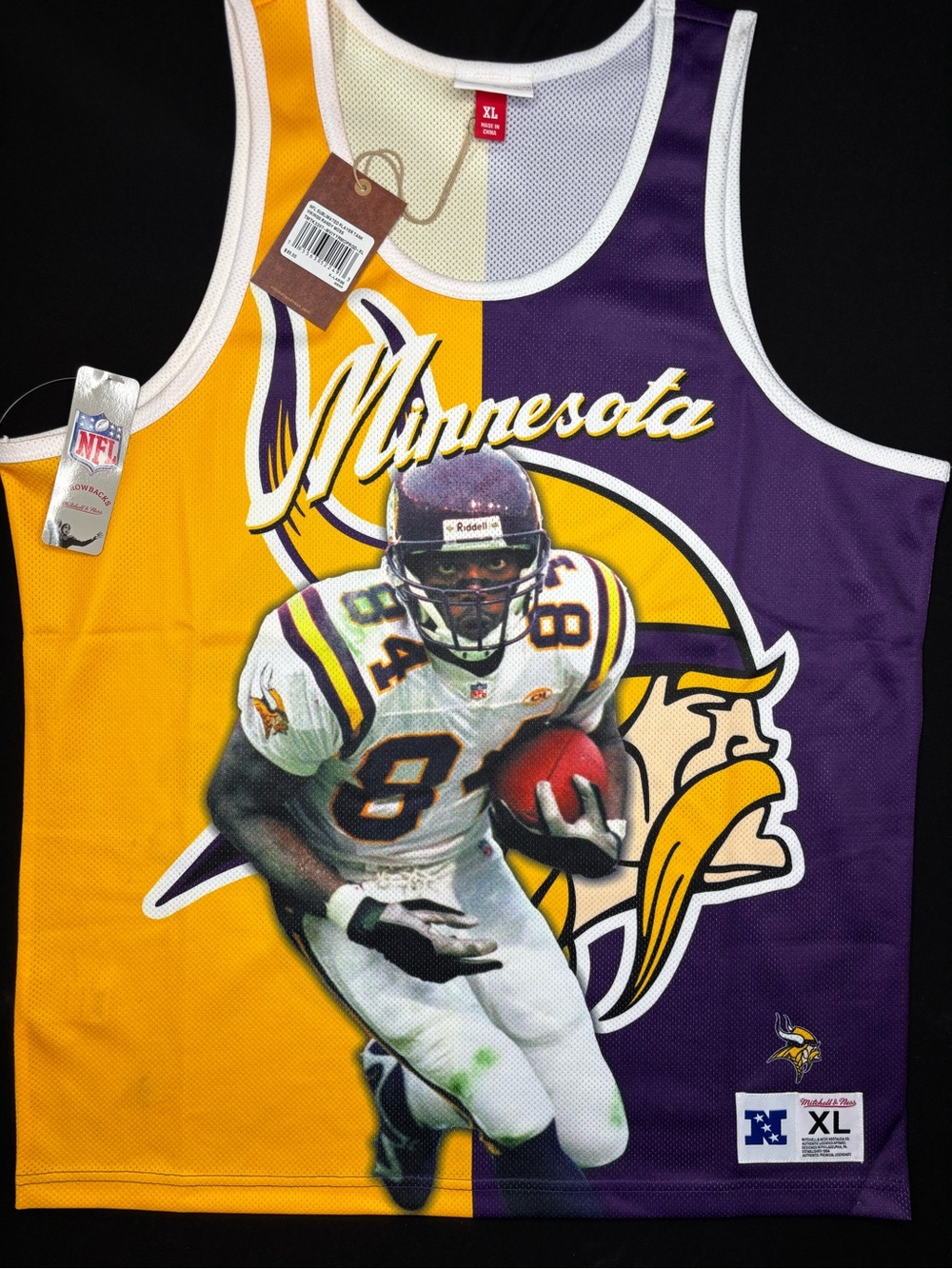 NWT Minnesota Vikings Randy Moss Mitchell & Ness Player Tank Size: XL
